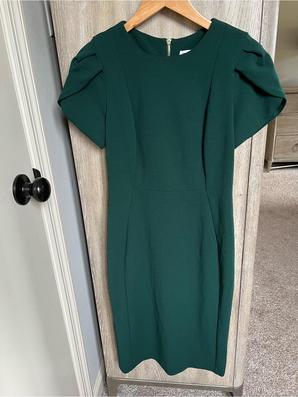Calvin Klein Dark Green Sheath Dress 2